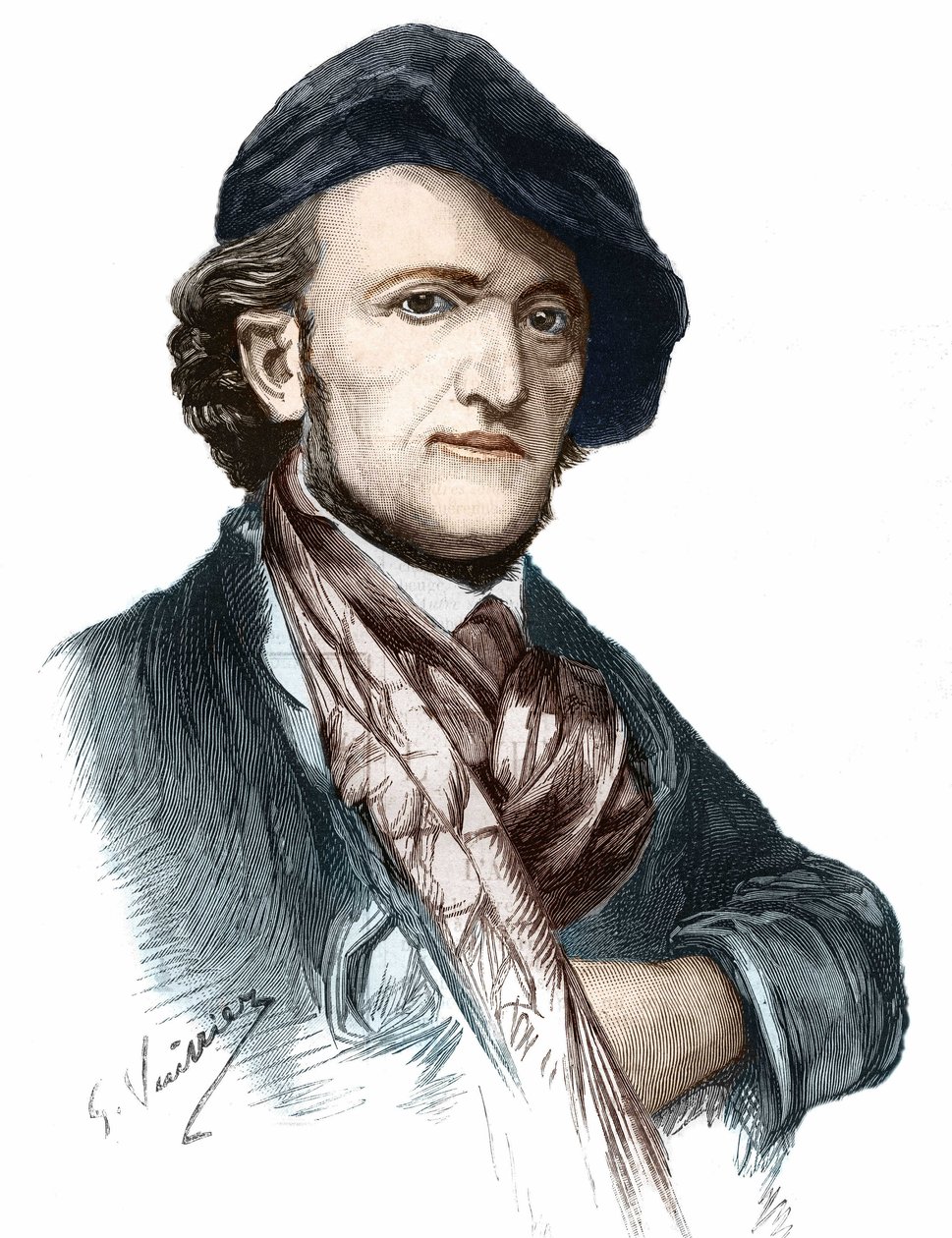 Porträt von Richard Wagner (1813-1883), deutscher Komponist und Dramatiker von Unknown artist