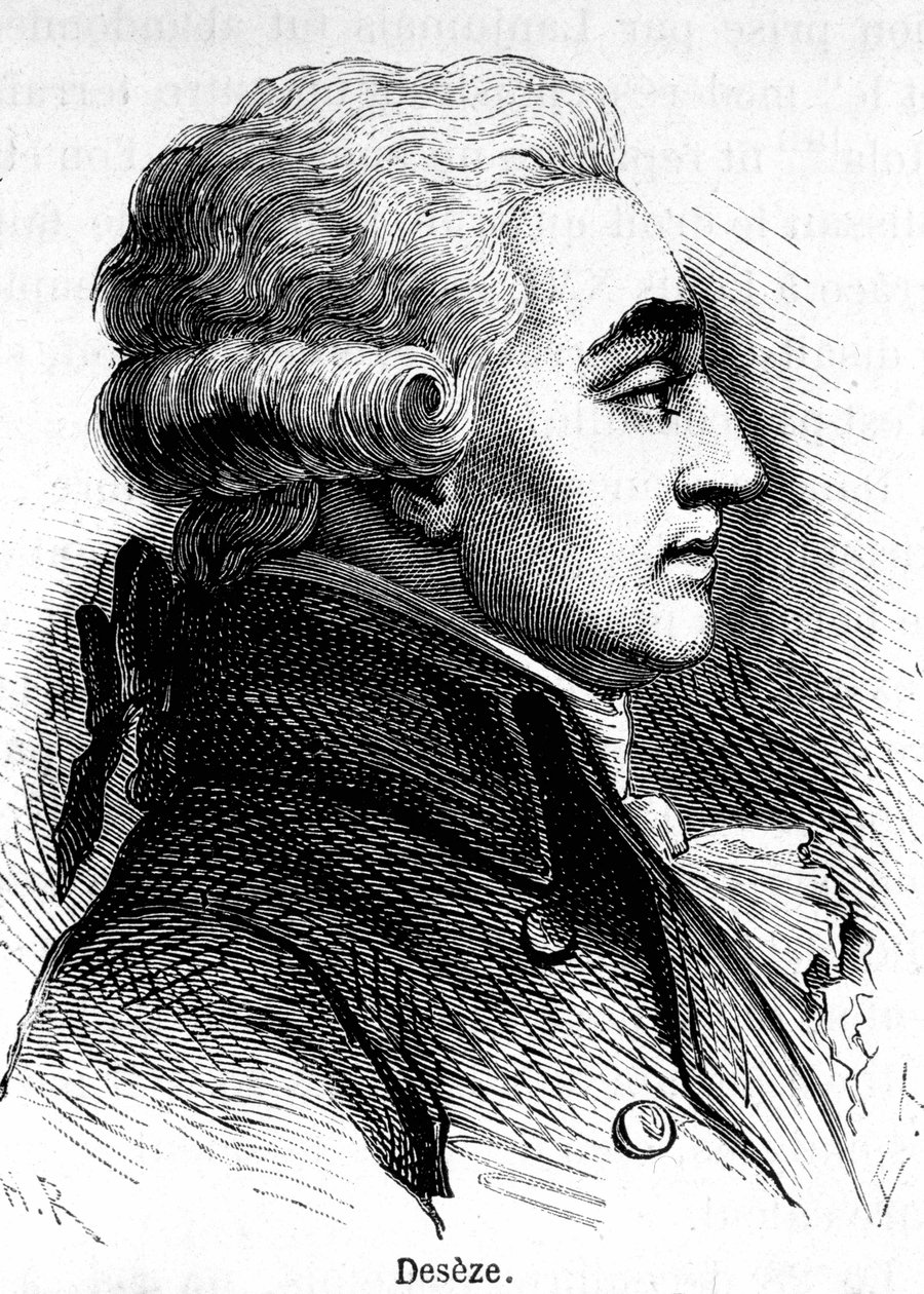 Porträt von Romain Deseze oder De Seze (1748-1828), Anwalt von Ludwig XVI. während seines Prozesses von Unknown artist