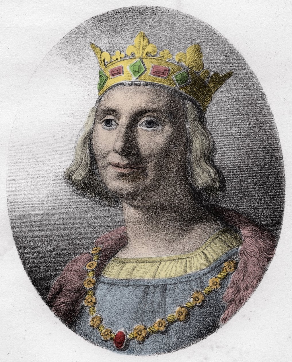 Porträt von Ludwig IX, König von Frankreich von Unknown artist