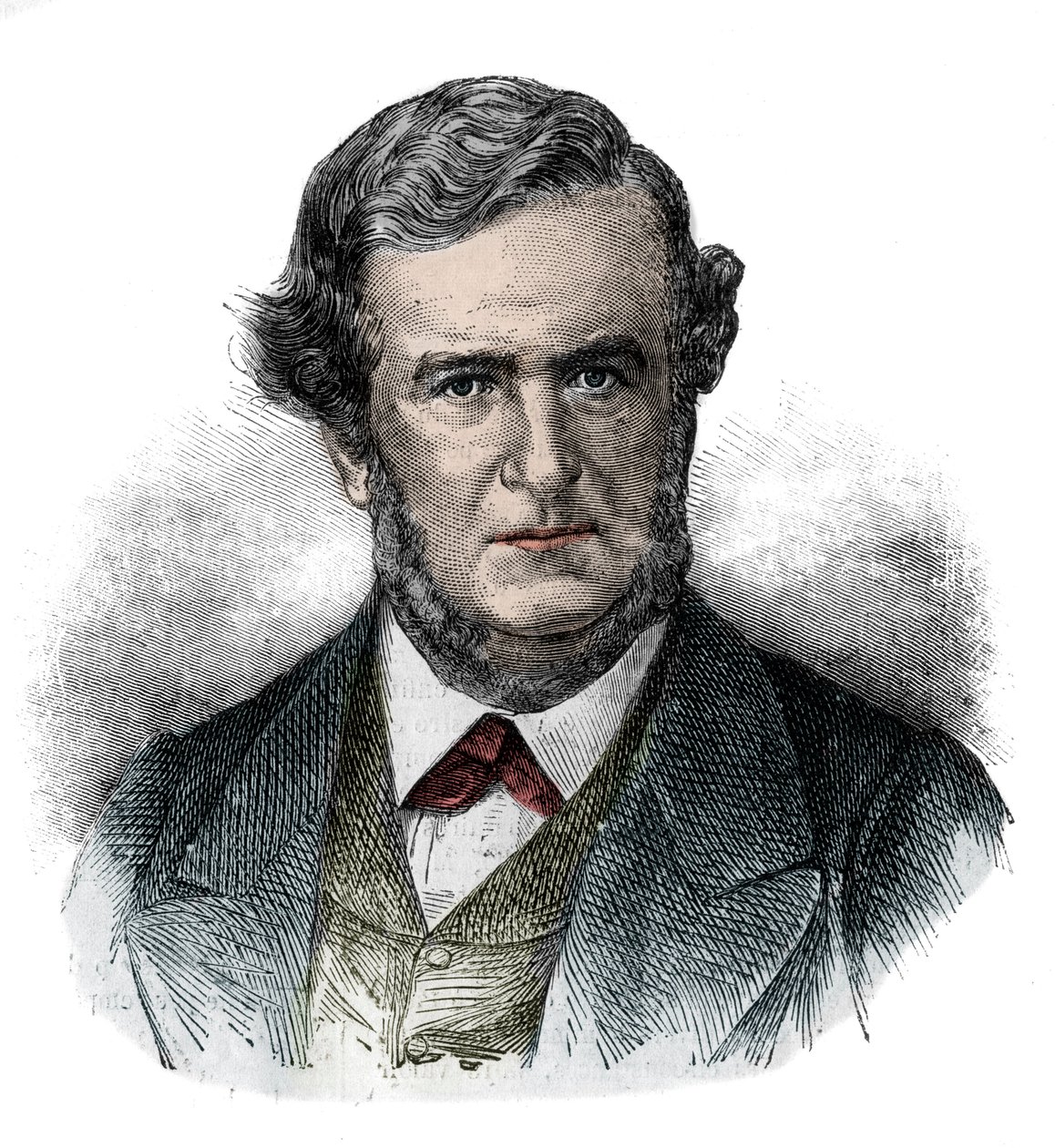Porträt von Salustiano Olozaga (1805-1873), englischer Politiker, Diplomat und Schriftsteller - Gravur von 1870 von Unknown artist