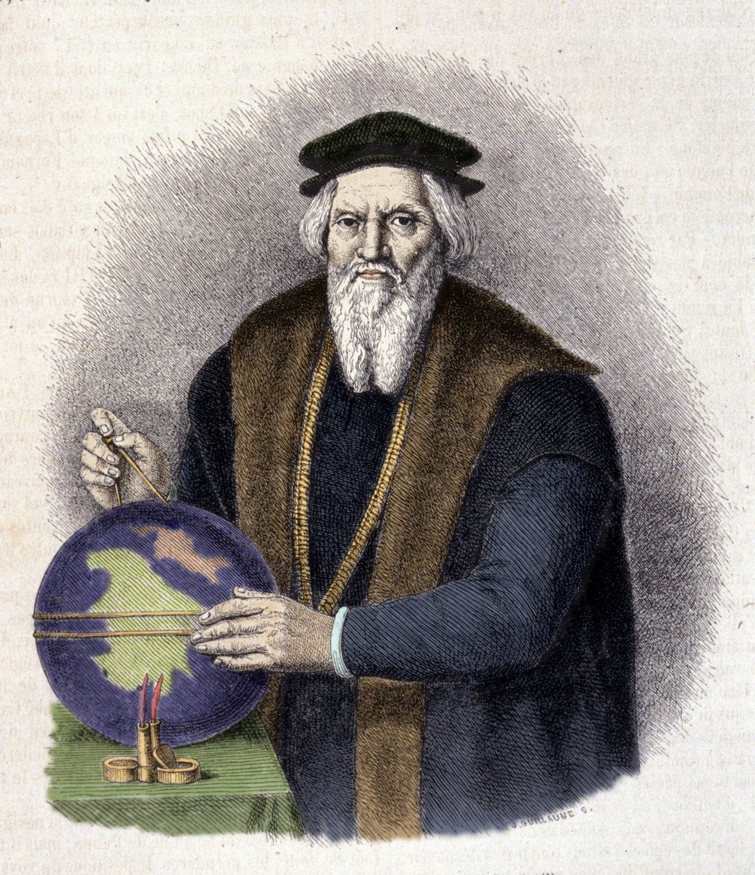 Porträt von Sebastien Cabot (1476-1557), italienischer Navigator. (Sebastiano Caboto). von Unknown artist