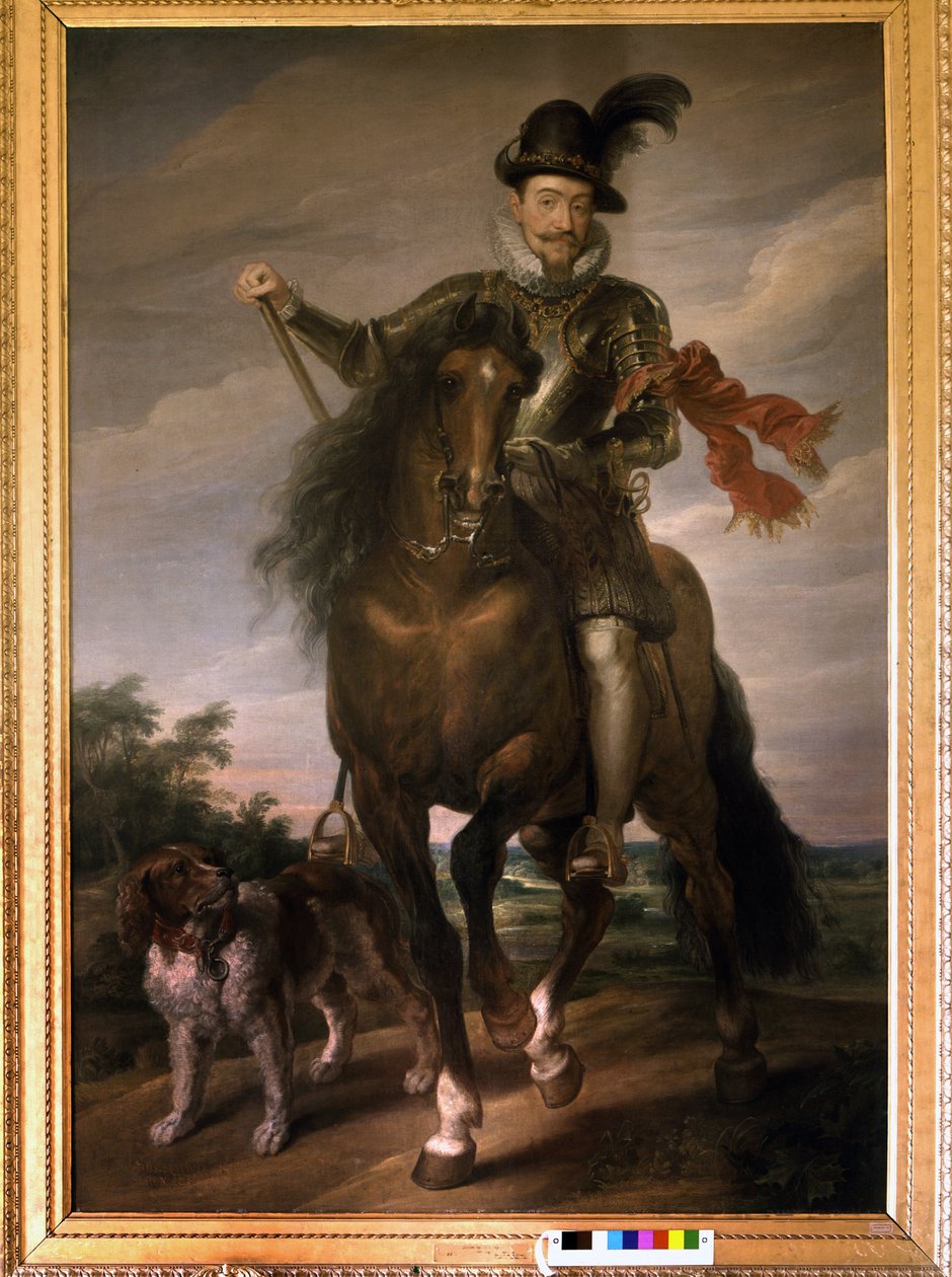 Porträt von Sigismund III. Vasa zu Pferd. von Unknown artist
