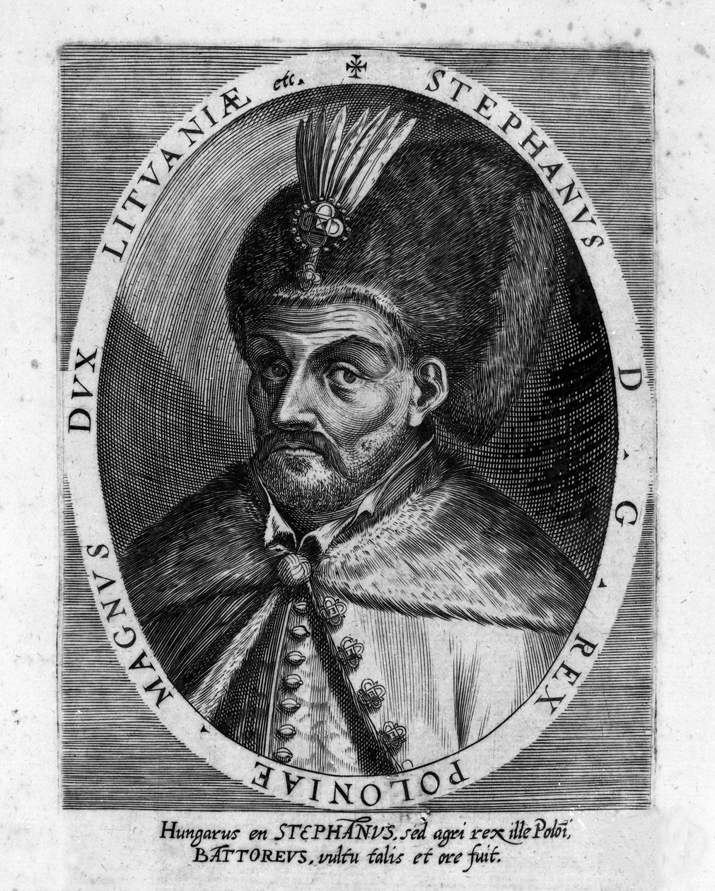 Porträt von Stephan I. Báthory, Fürst von Siebenbürgen und König von Polen von Unknown artist