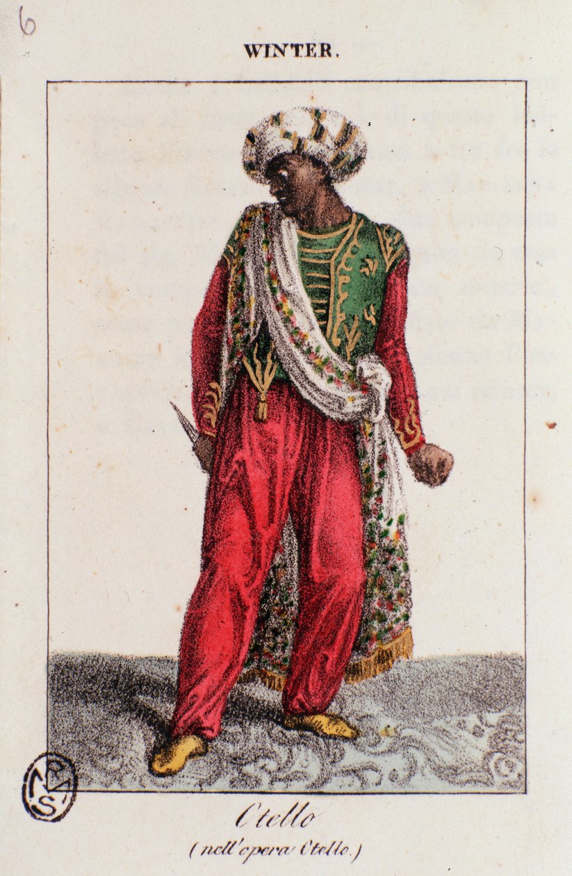 Porträt von Winter, in Othello, Oper von Gioacchino Rossini von Unknown artist