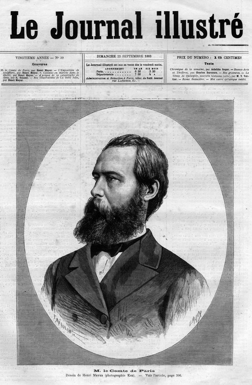 Porträt des Grafen von Paris (1838 - 1894) (Louis Philippe d