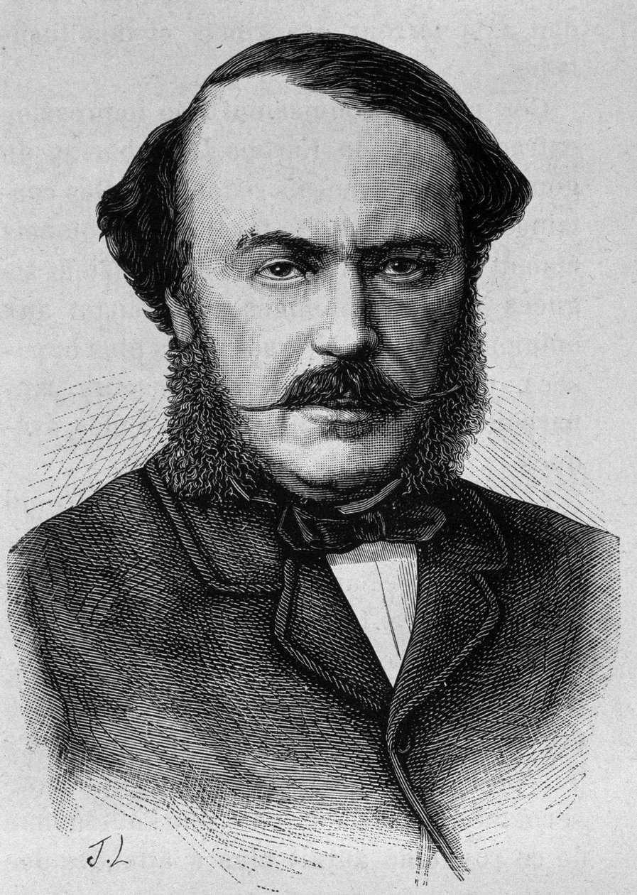 Porträt des Herzogs von Persigny (1808 - 1872). Gravur aus dem späten 19. Jahrhundert in „Histoire de France“ von H. Martin von Unknown artist