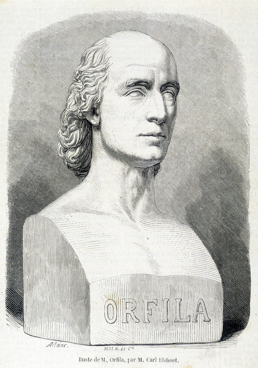 Porträt des französischen Arztes und Chemikers Orfila (1787 - 1853) von Unknown artist