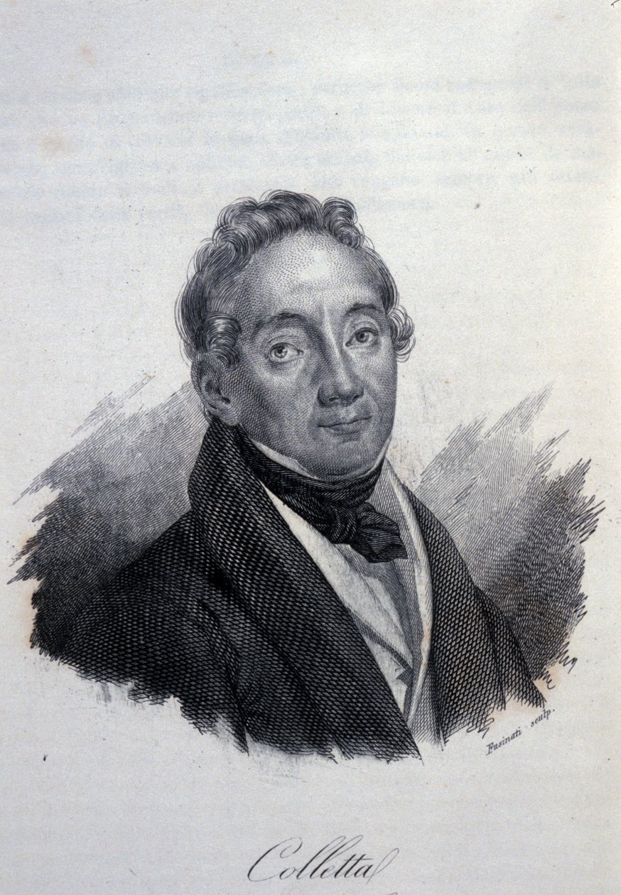 Porträt des italienischen Patrioten und Historikers Pietro Colletta (1775-1831) (19. Jahrhundert) von Unknown artist
