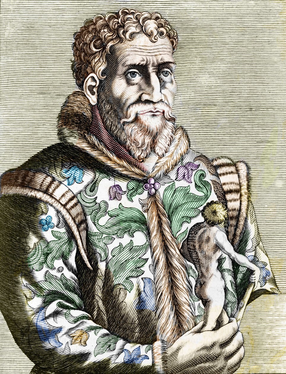 Porträt des italienischen Malers Michelangelo Buonarroti, bekannt als Michelangelo von Unknown artist