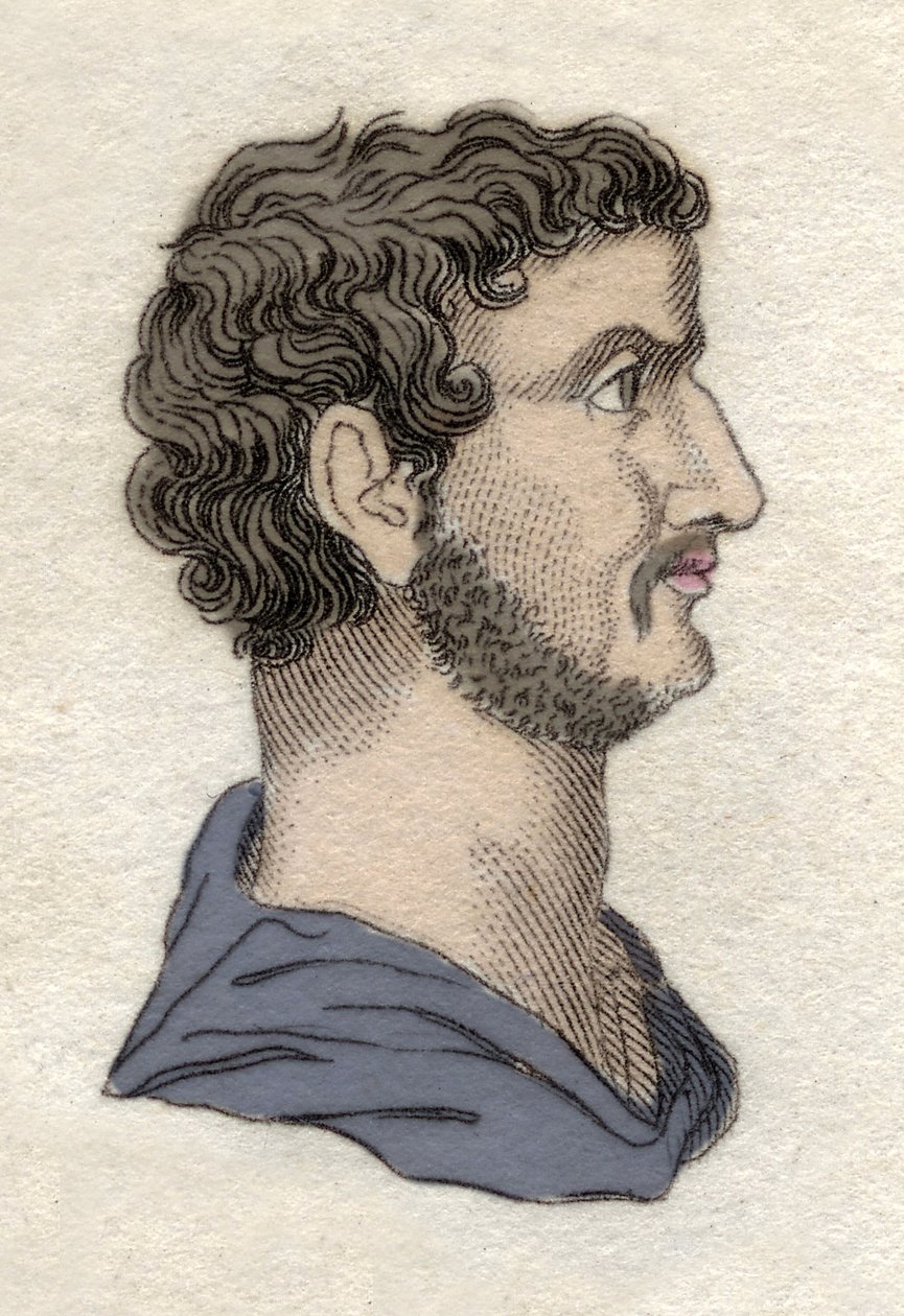 Porträt des römischen Kaisers Hadrian (Publius Aelius Hadrianus) (76-138 n. Chr.) von Unknown artist