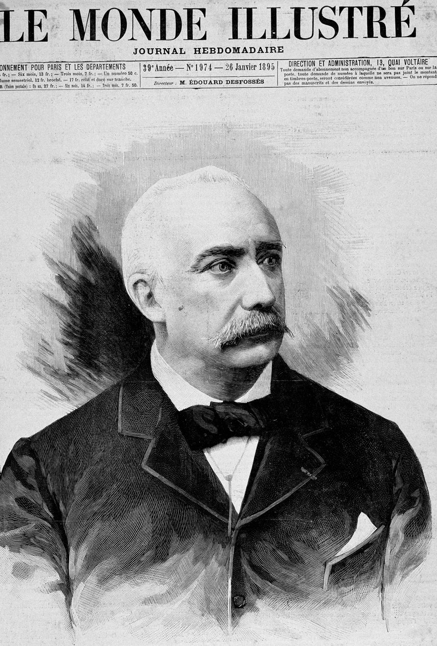 Präsident der Republik Félix Faure (1841 - 1899). „Die Welt illustriert“. 26/01/1895. von Unknown artist