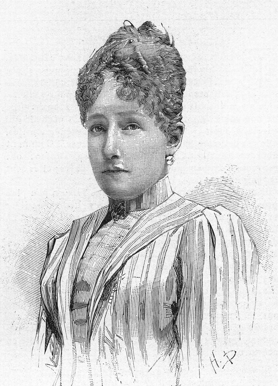 Prinzessin Stephanie von Belgien (1864-1945), Tochter von Leopold II. von Belgien, Ehefrau von Rudolf von Habsburg von Unknown artist