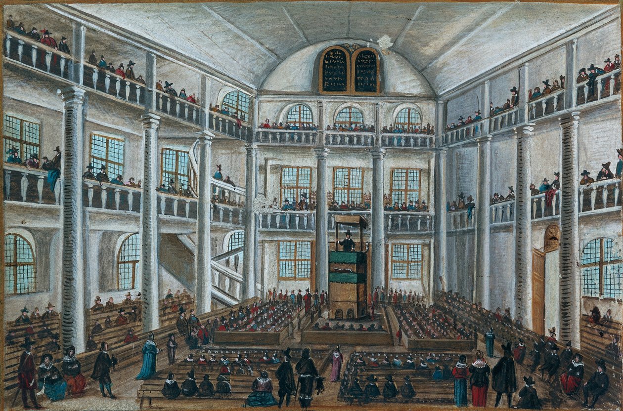 Protestantische Kirche von Charenton, aus Liber Amicorum, Spira von Unknown artist