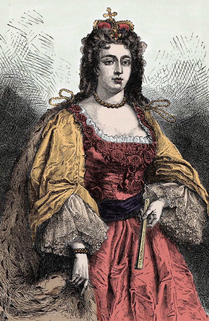 Königin Anne - Porträt von Anne Stuart (1665-1714), Königin von England, Irland und Schottland von Unknown artist
