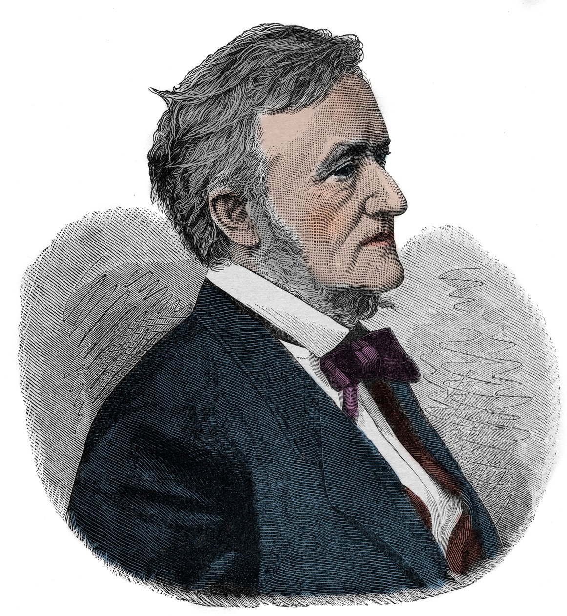 RICHARD WAGNER (1813-1883) deutscher Komponist - Gravur von Unknown artist