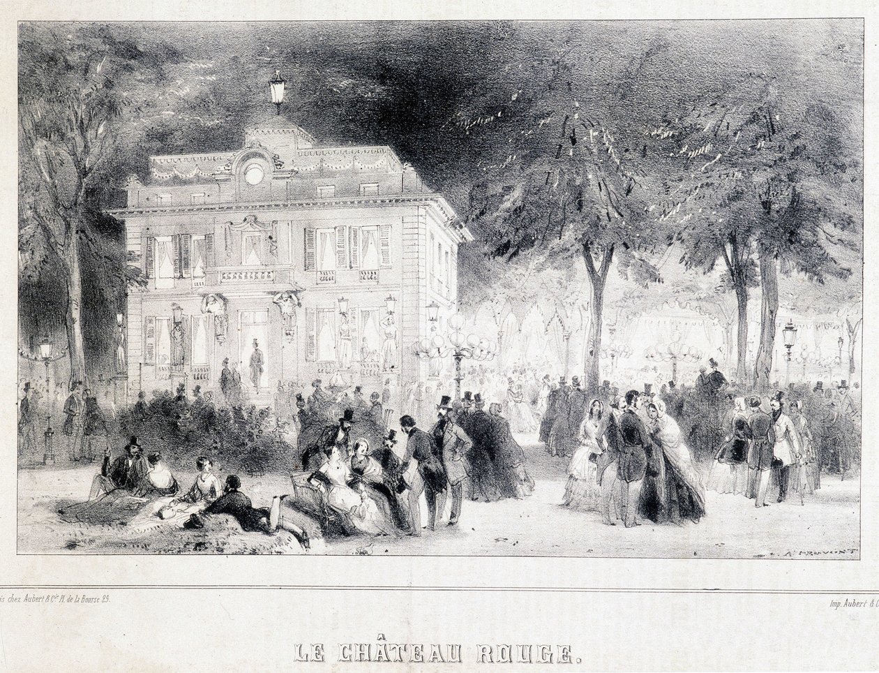 Empfang vor dem roten Schloss von Unknown artist