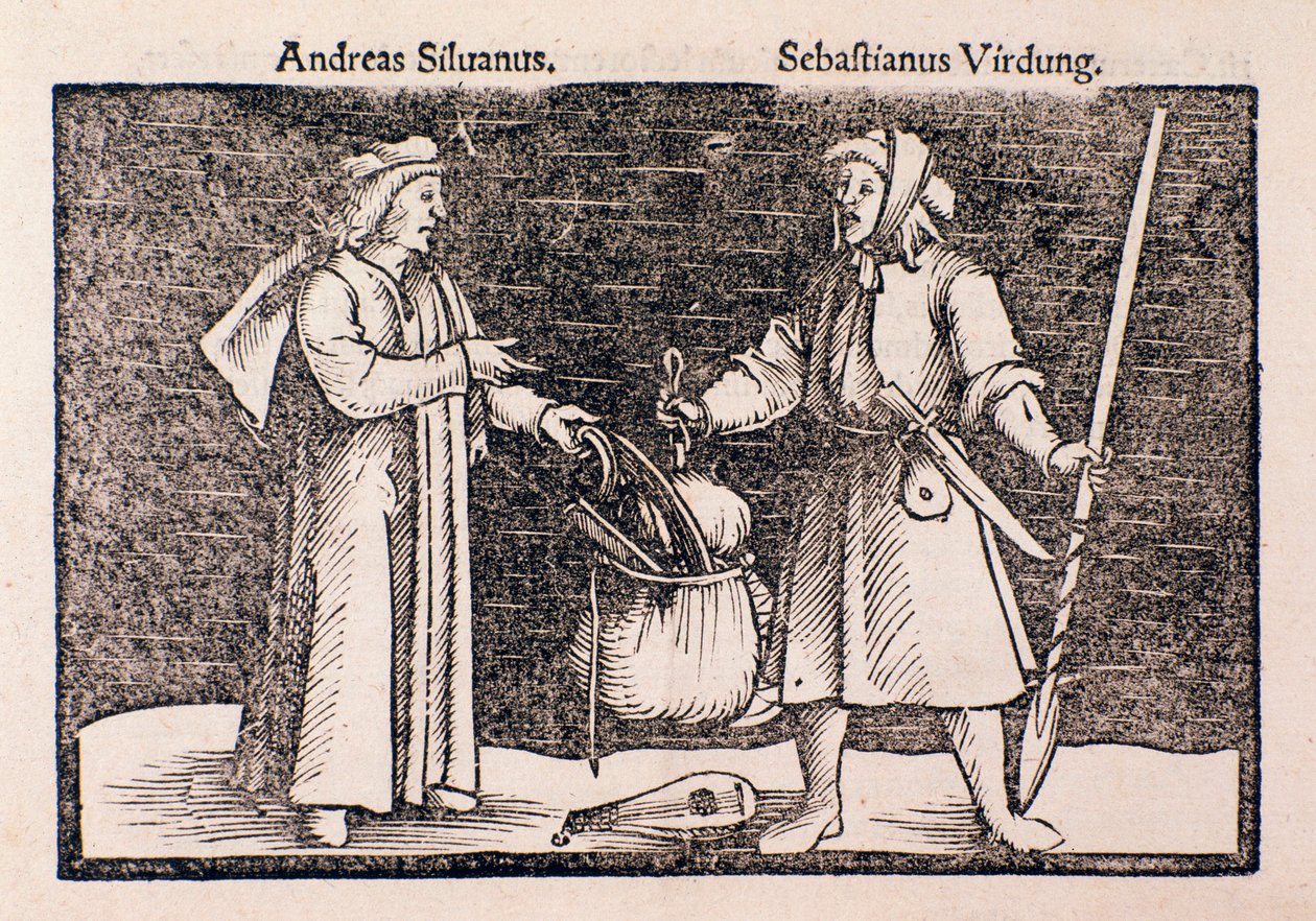 Darstellung von Sebastian Virdung (Gravur) von Unknown artist