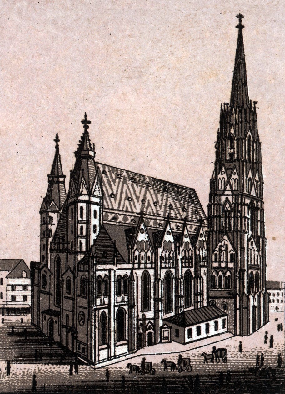 Stephansdom in Wien, Österreich in „Die Welt illustriert 168 Ansichten“ von Unknown artist