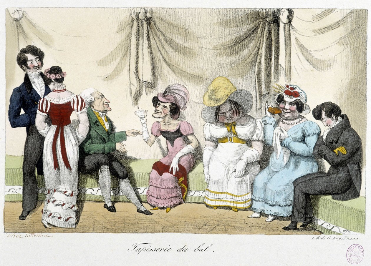 Tapisserie du bal - n.d., Anfang des 19. Jahrhunderts, Carnavalet von Unknown artist