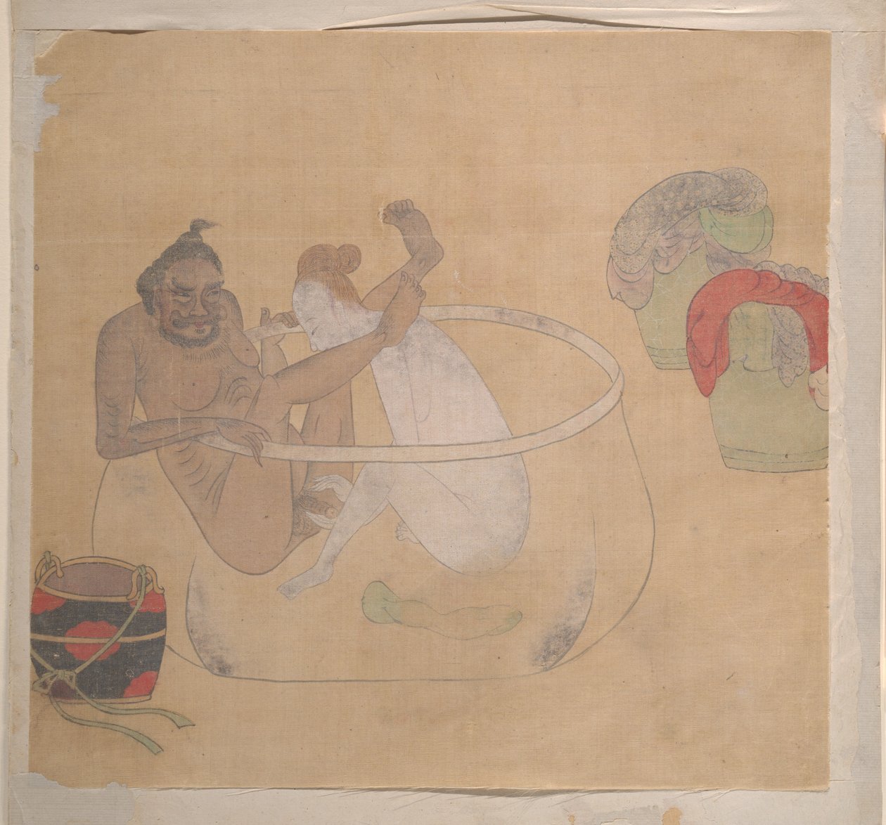 Tartaroffizier mit blonder Dame von Unknown Artist