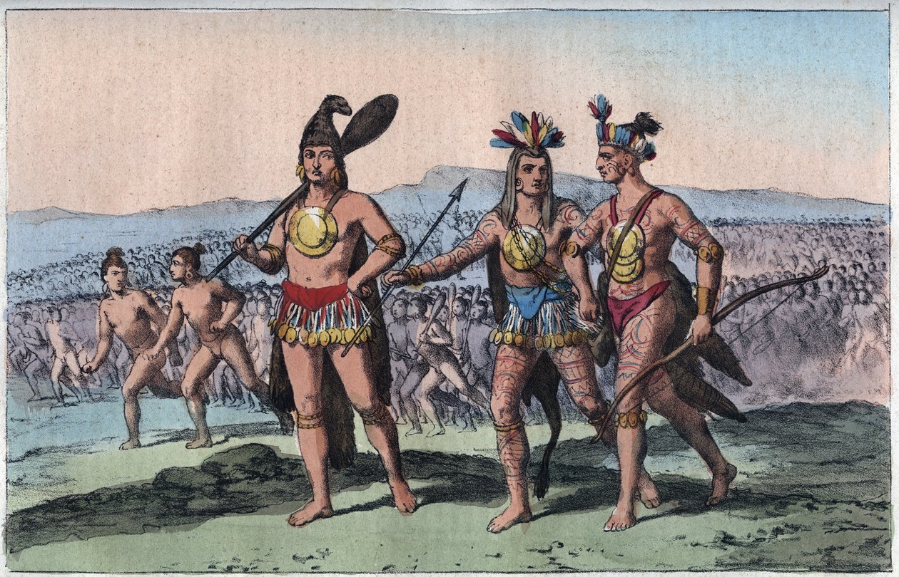 Die Häuptlinge von Florida auf dem Weg zum Krieg von Unknown artist