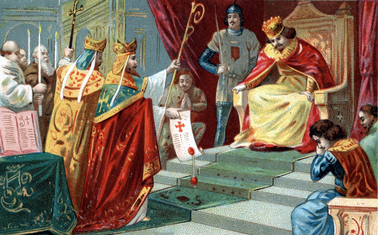 Die Exkommunikation von König Robert II. dem Frommen (ca. 970-1031), König von Frankreich, im Jahr 997 von Unknown artist