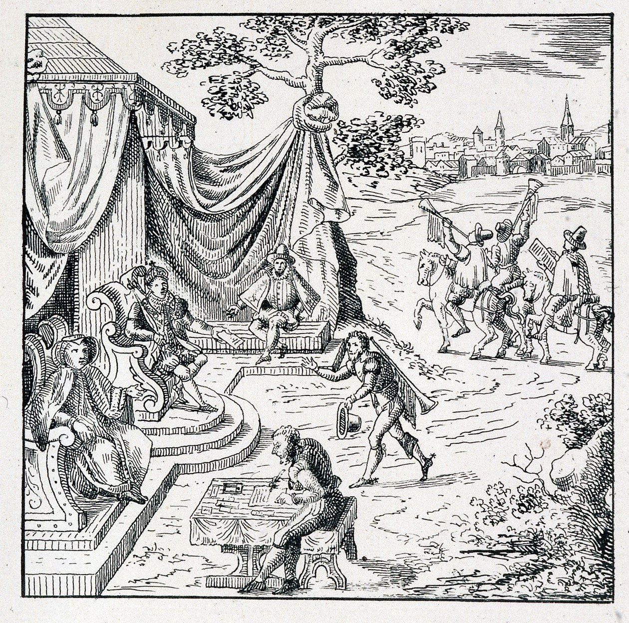 Der Prinz von Condé erhielt von Karl IX. (1550-1574) ein Edikt, das den Calvinisten erlaubte, ihre Religion im Königreich auszuüben (Frieden von Saint-Germain, unterzeichnet am 08.08.1570) - in 