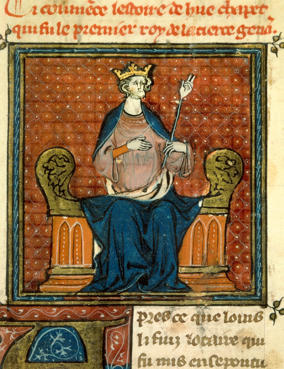 Die Krönung von Hugues Capet (941-996) im Jahr 988 von Unknown artist