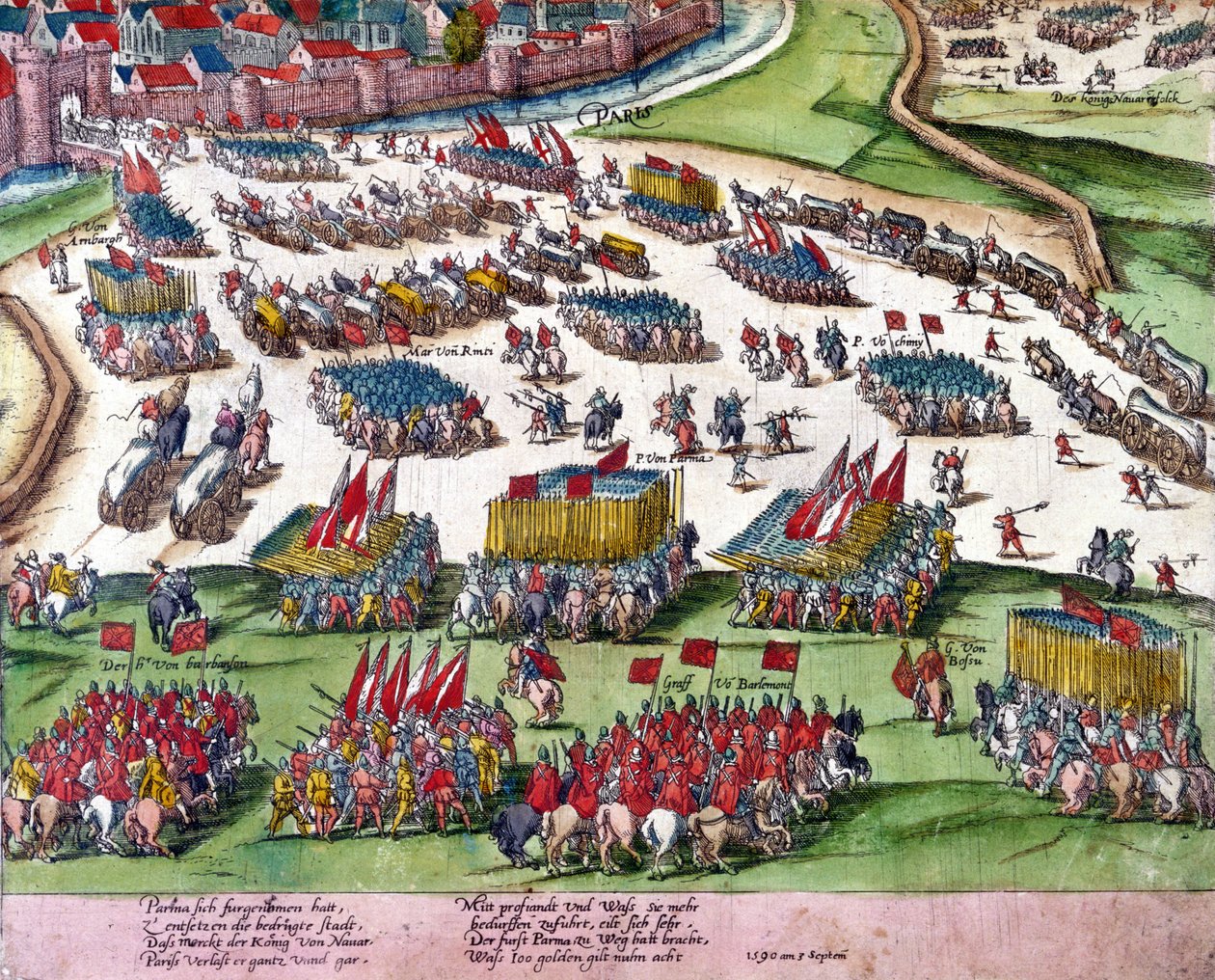 Die Belagerung von Paris von Unknown artist