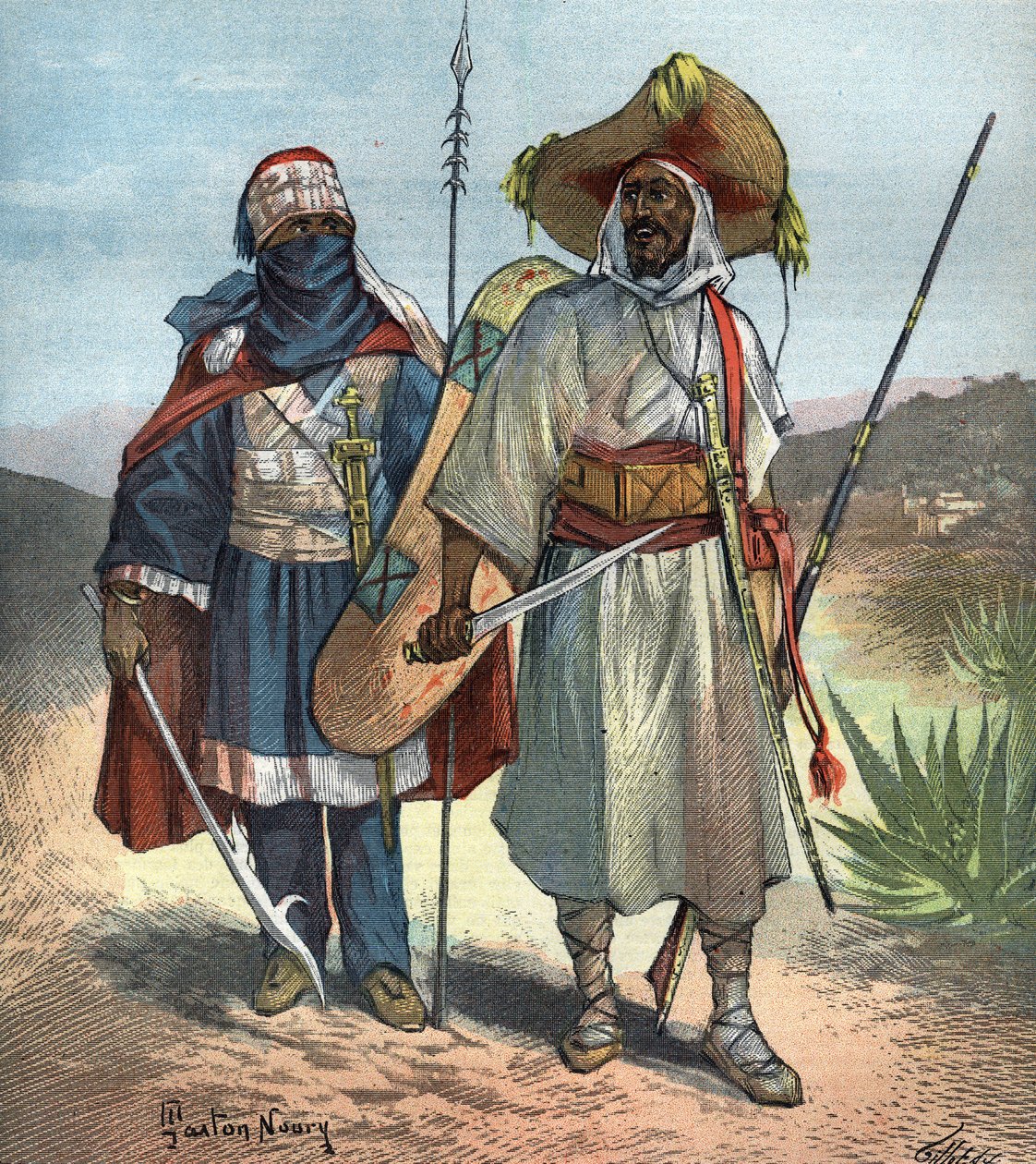 Die Tuareg im Jahr 1892. von Unknown artist