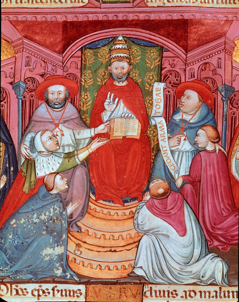 Der Gegenpapst Clemens VII. (Robert von Genf) verkündet seine Gesetze von Unknown artist