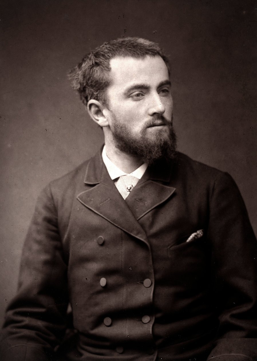 Der Künstler Camille-Alfred Pabst fotografiert anlässlich des Pariser Salons 1881 von Unknown