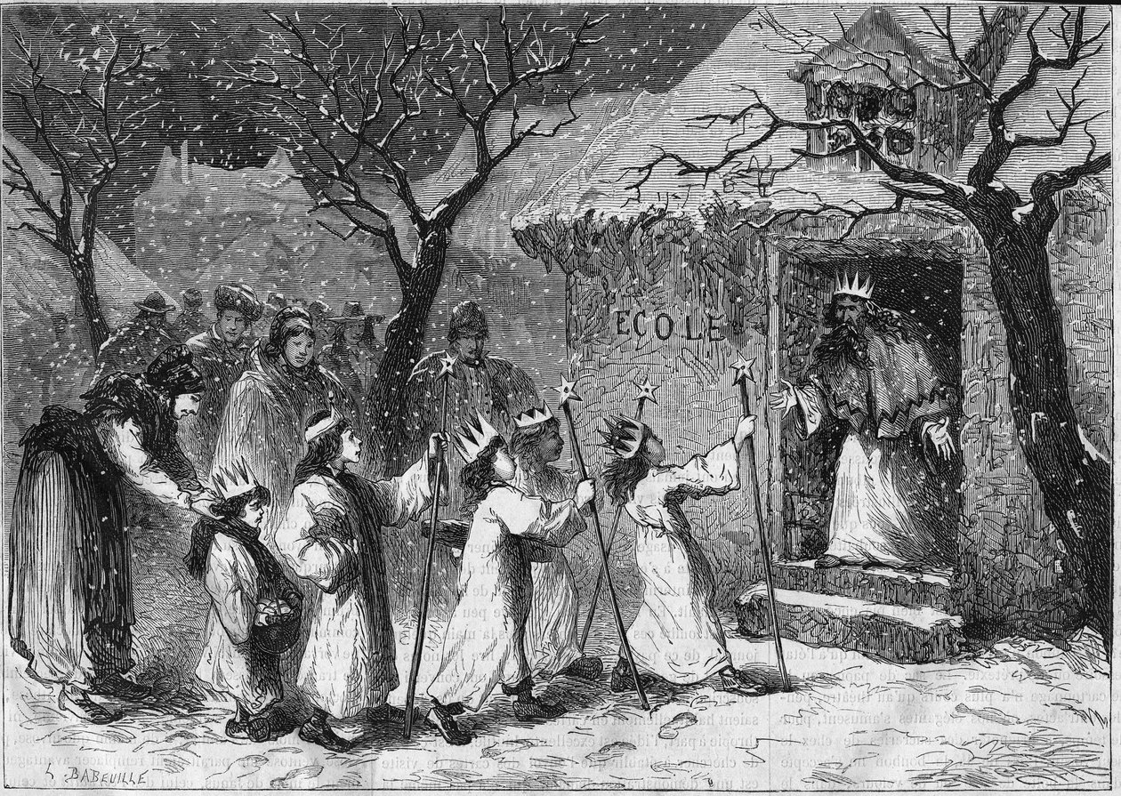 Das Fest der Könige im Elsass von Unknown artist