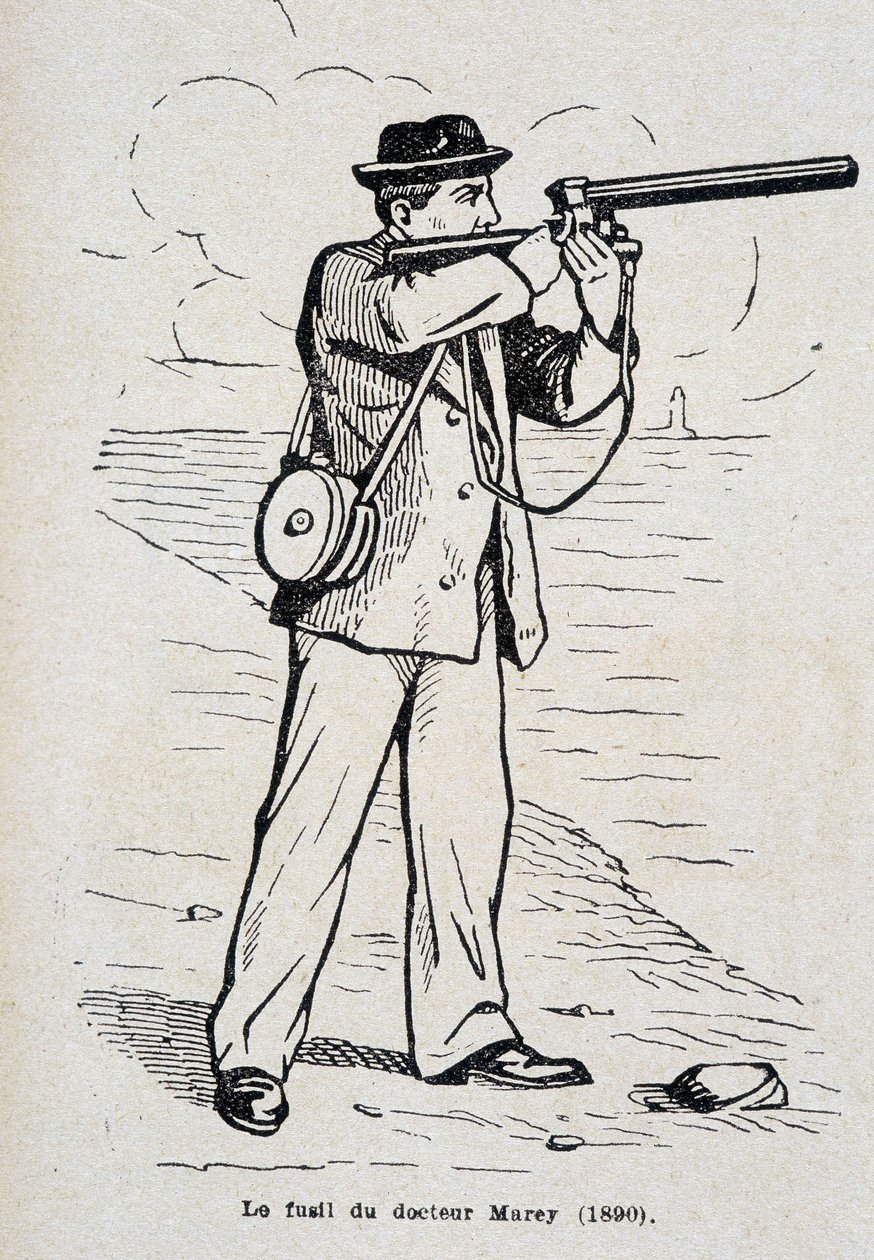 Das Gewehr von Dr. Etienne Jules (Etienne-Jules) Marey (1890) von Unknown artist