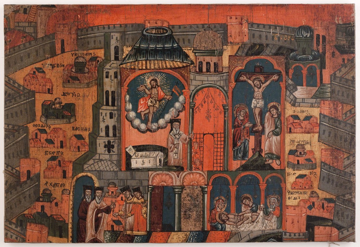 Die Woche der Erneuerung. Gedenkleinwand der Jerusalempilger von Unknown artist