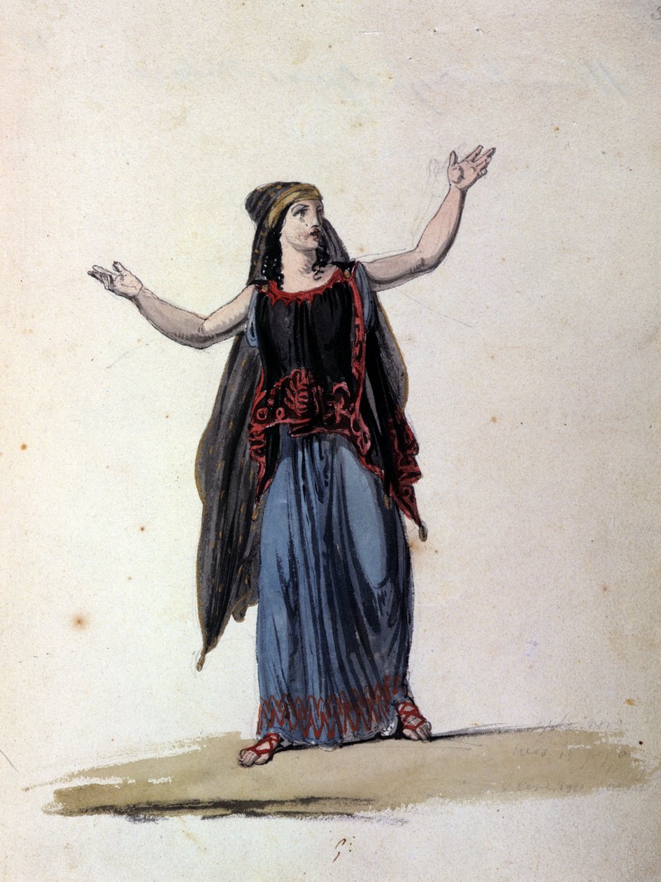 Die Hexe Medea nach dem Zyklus der Argonauten. Zeichnung aus dem 19. Jahrhundert von Unknown artist