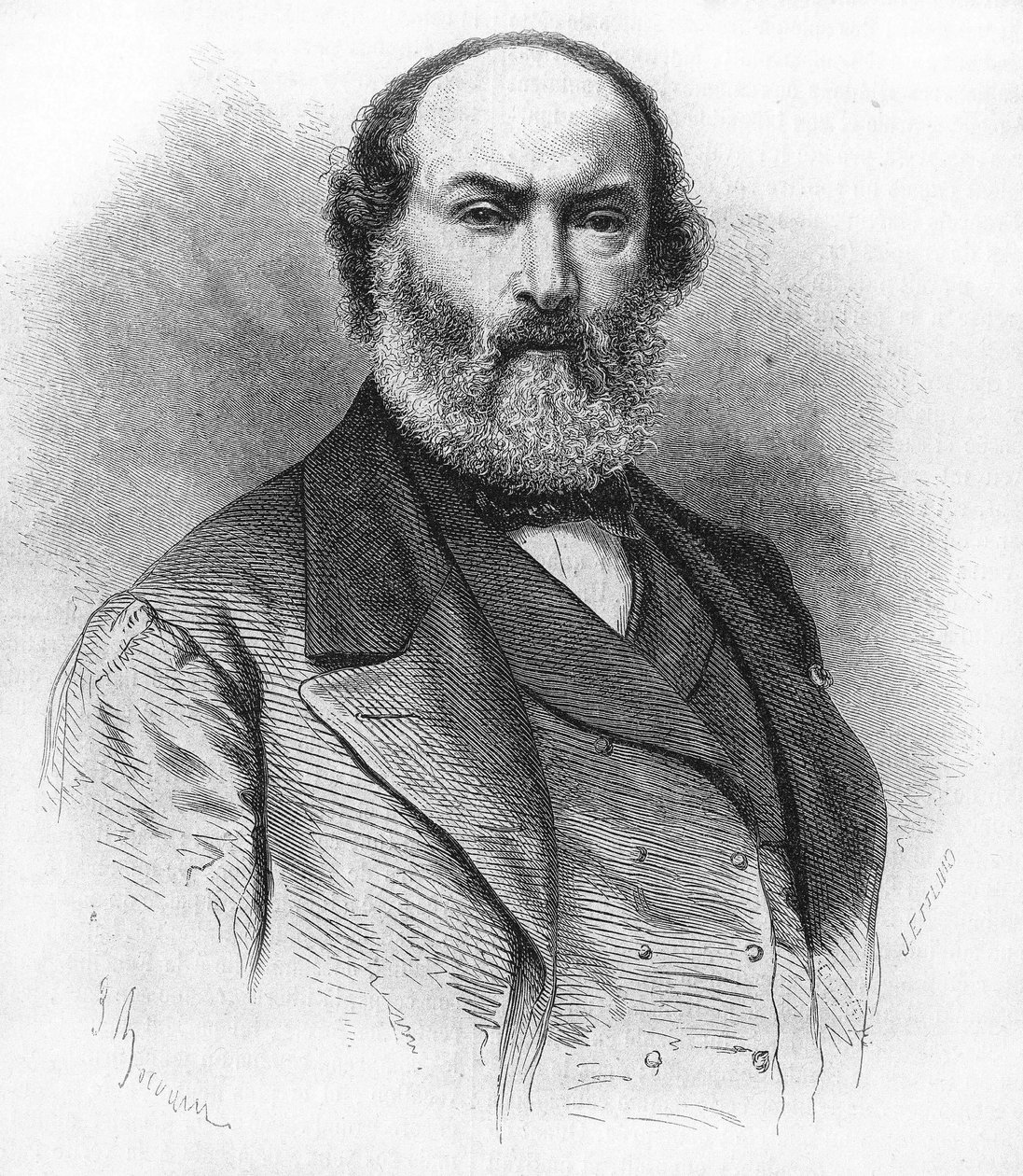 Théodore Rousseau (1812-1867), französischer Maler. von Unknown artist