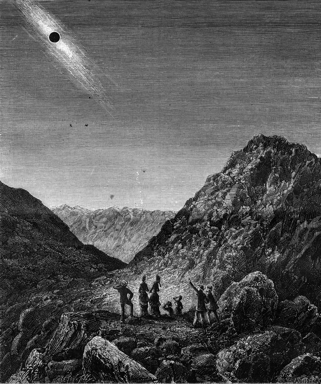 Totale Sonnenfinsternis am 29. Juli von Unknown artist