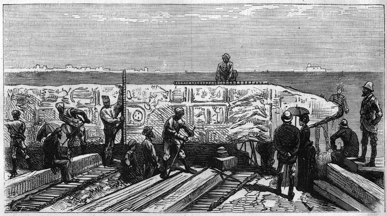 Transport des Obelisken bekannt als „Aiguille de Cleopatre“ von Ägypten nach England von Unknown artist