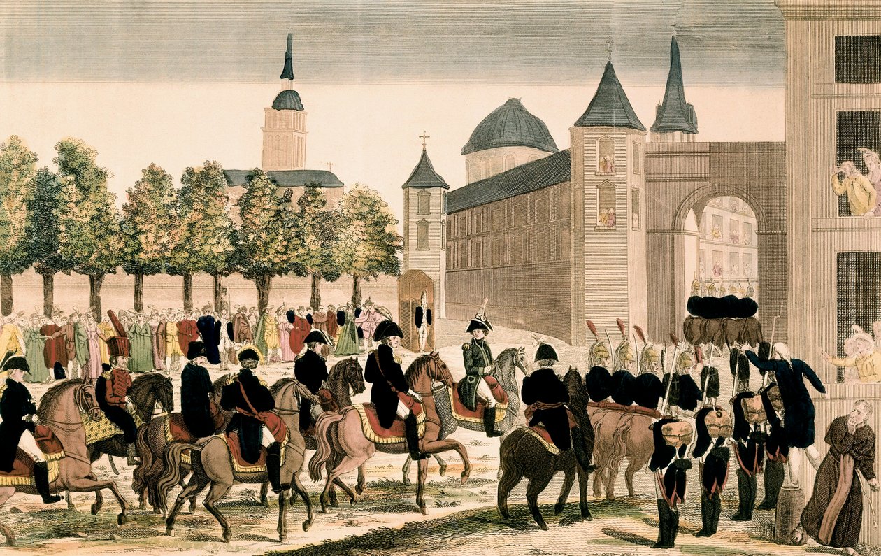 Triumphaler Einzug von Napoleons Truppen in Madrid, 4. Dezember 1808 von Unknown artist
