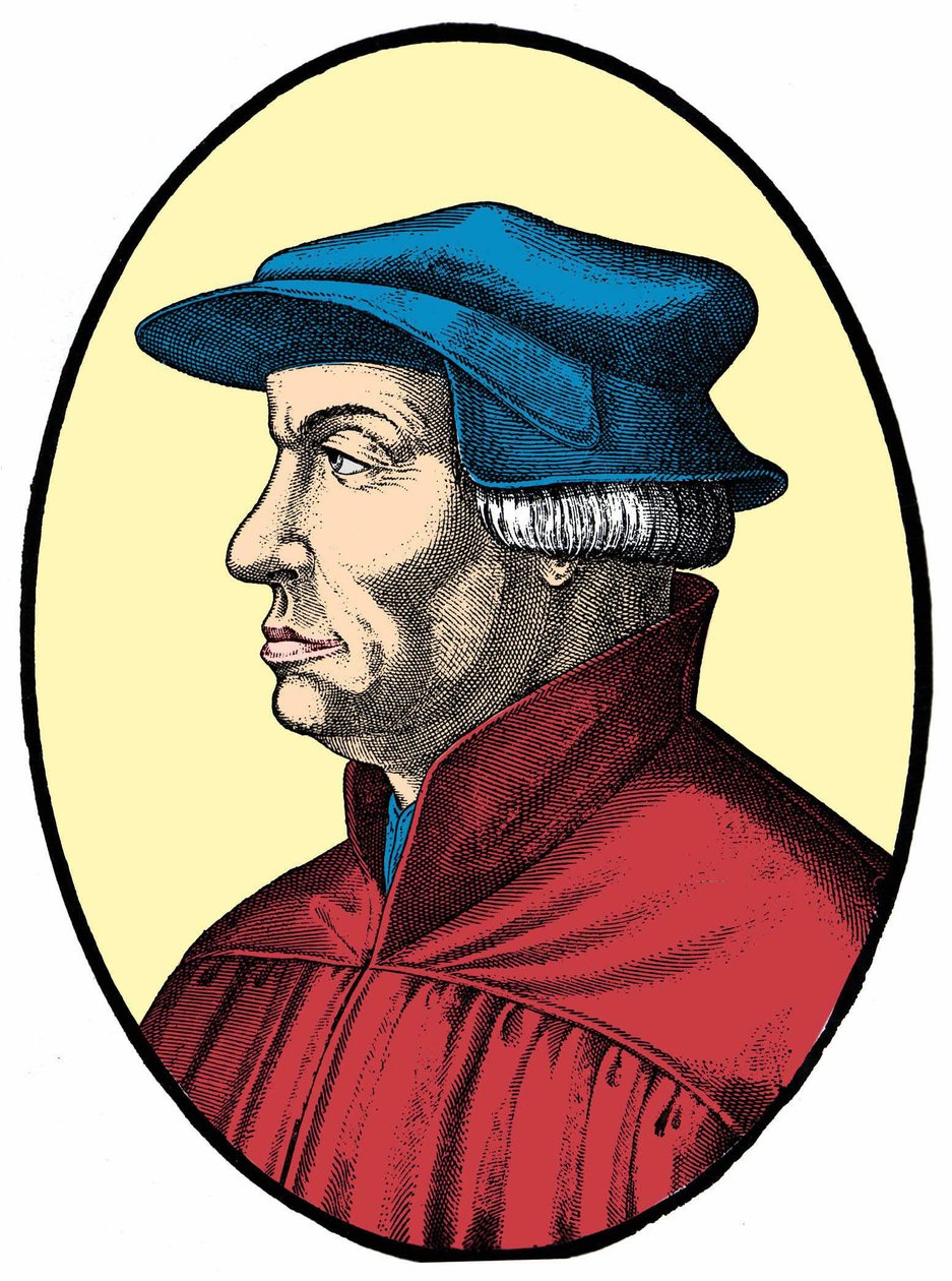 Ulrich Zwingli, Schweizer Reformator von Unknown artist