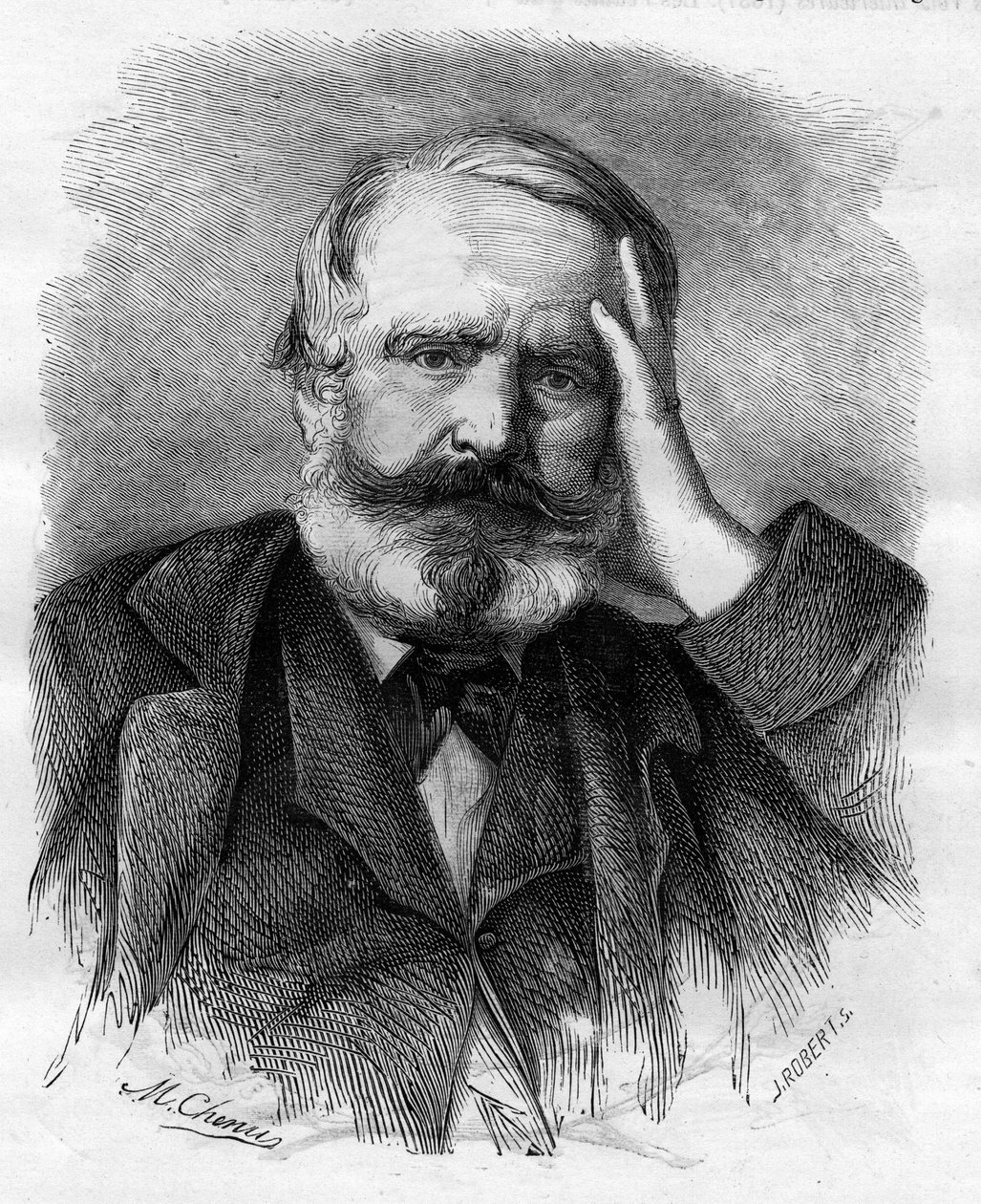 Victor Hugo (1802-1885), französischer Schriftsteller, im Jahr 1866 von Unknown artist