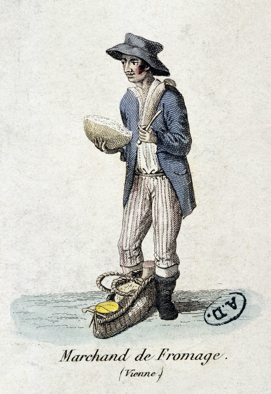Wiener Käsehändler - Gravur von Unknown artist