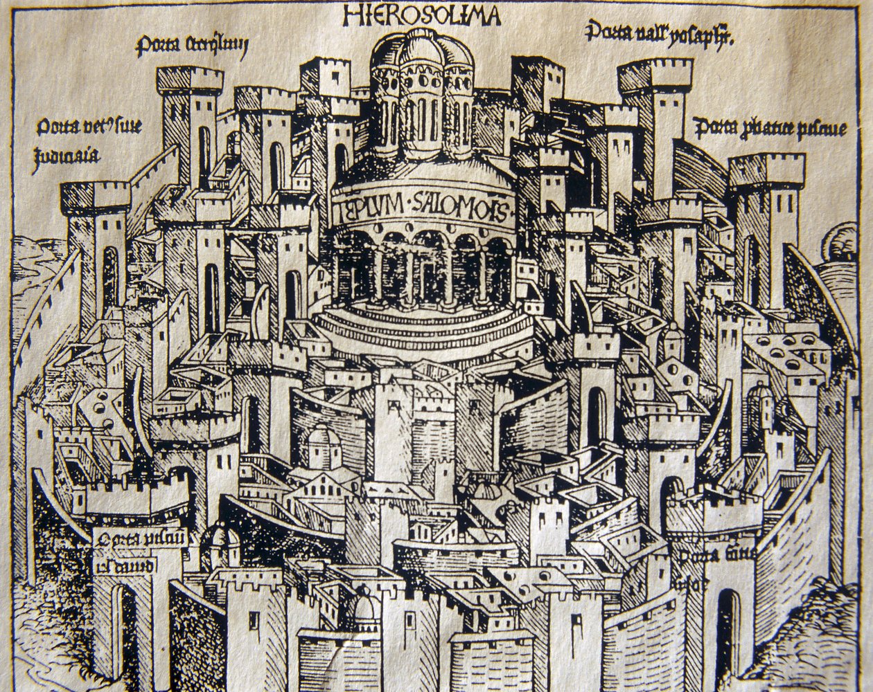 Ansicht von Jerusalem im Mittelalter von Unknown artist