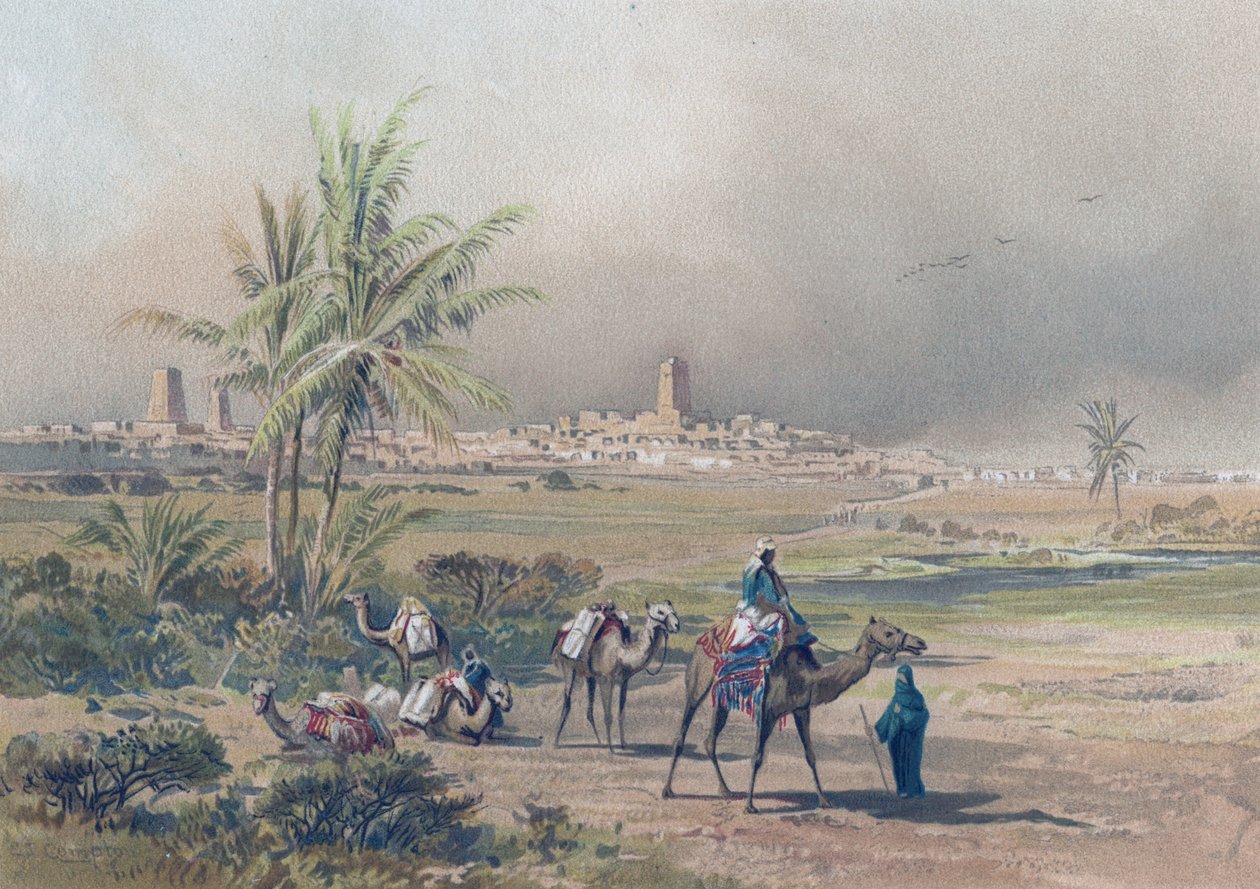 Ansicht von Timbuktu im modernen Mali, ca. 1850 von Unknown artist