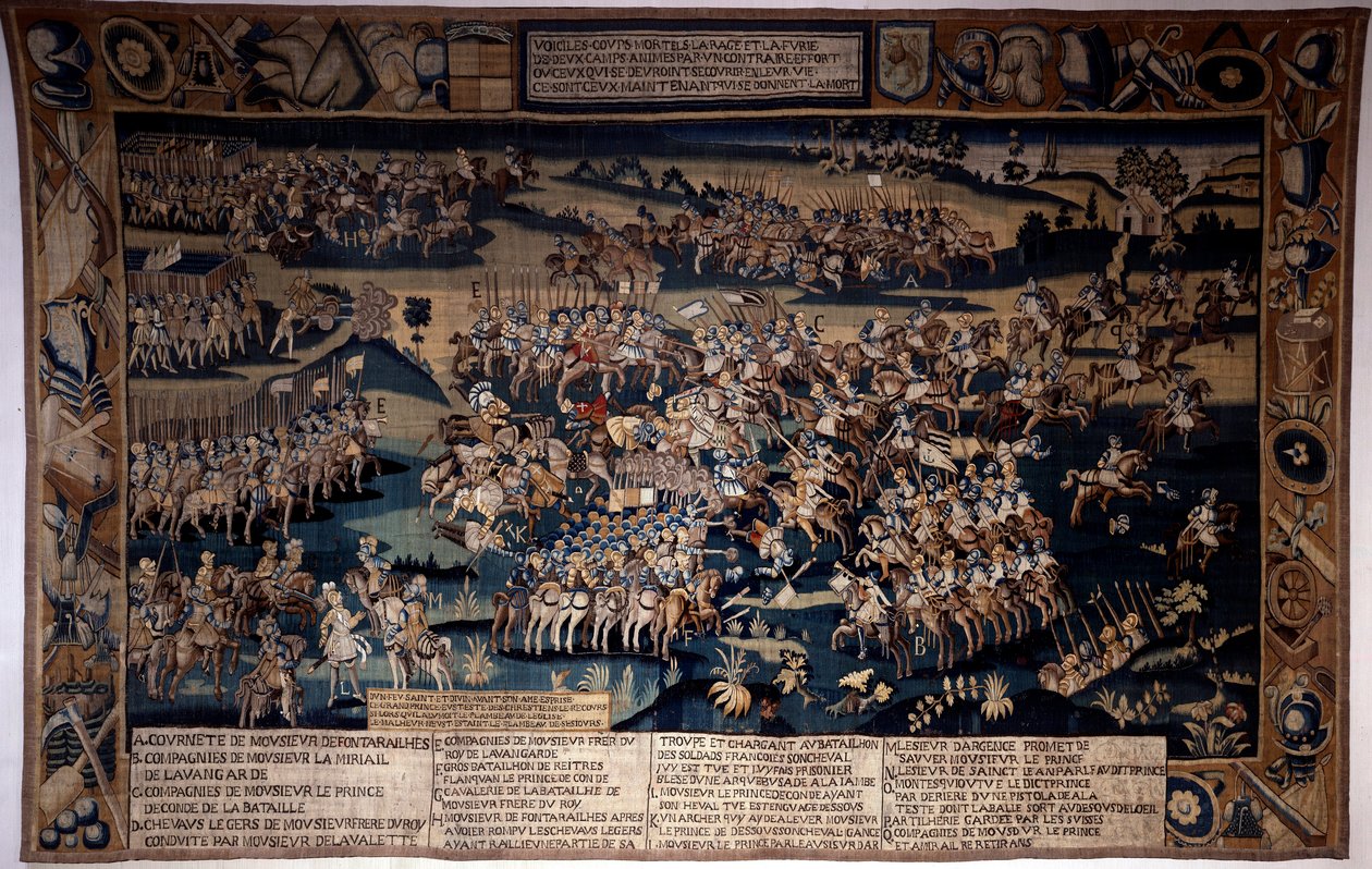 Religionskrieg: Die Schlacht von Jarnac, Tod von Louis I. von Bourbon, Prinz von Condé von Unknown artist
