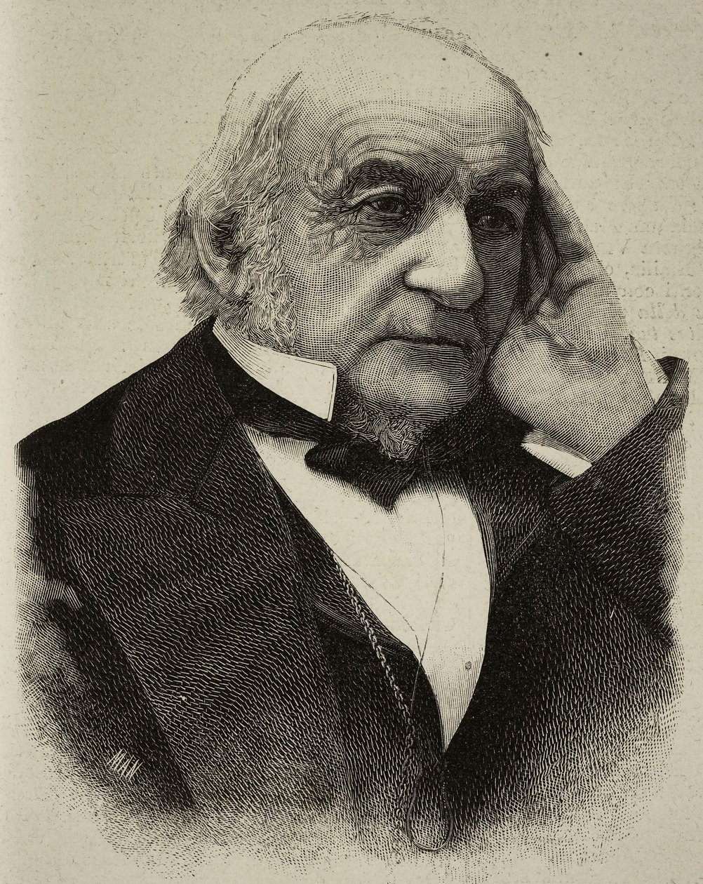 William Ewart Gladstone (1809-1898), britischer Politiker, Gravur aus einem Foto von H S Mendelssohn aus L