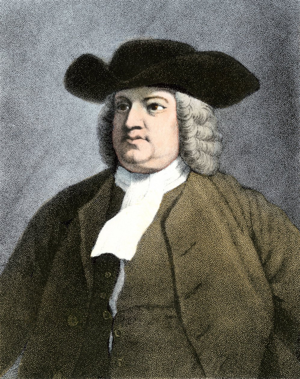 William Penn (1644-1718) englischer Quäker und Gründer des Staates Pennsylvania im Jahr 1682 von Unknown artist