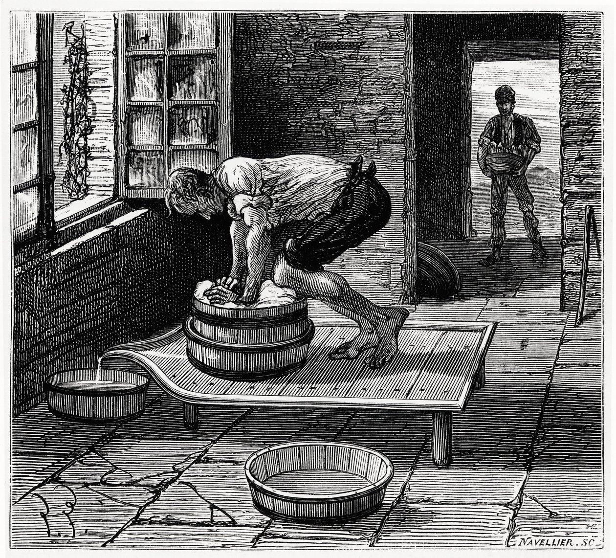 Arbeit des Tomme von einem Käsemacher aus der Auvergne - in „Les merveilles de l