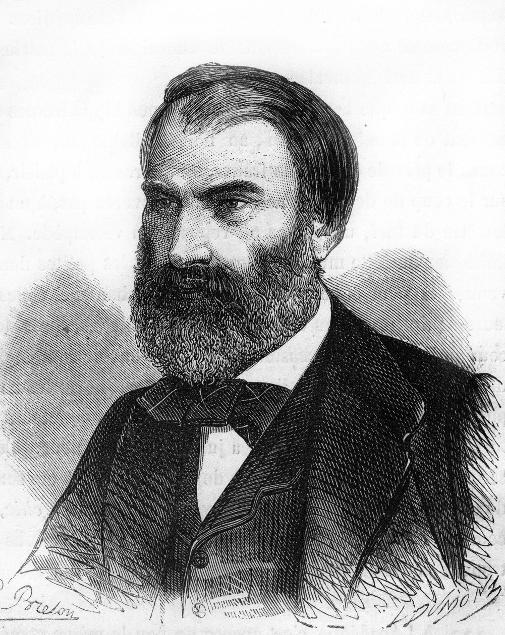 Porträt von Eugène Pelletan, französischer Politiker (1813-1884). von Unknown artist